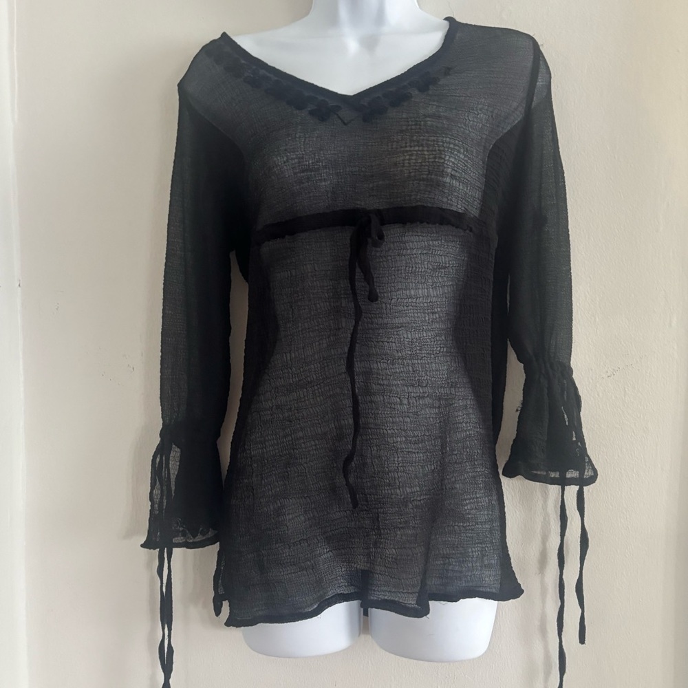 Vintage Gauze Sheer Top by Sand & Sun
